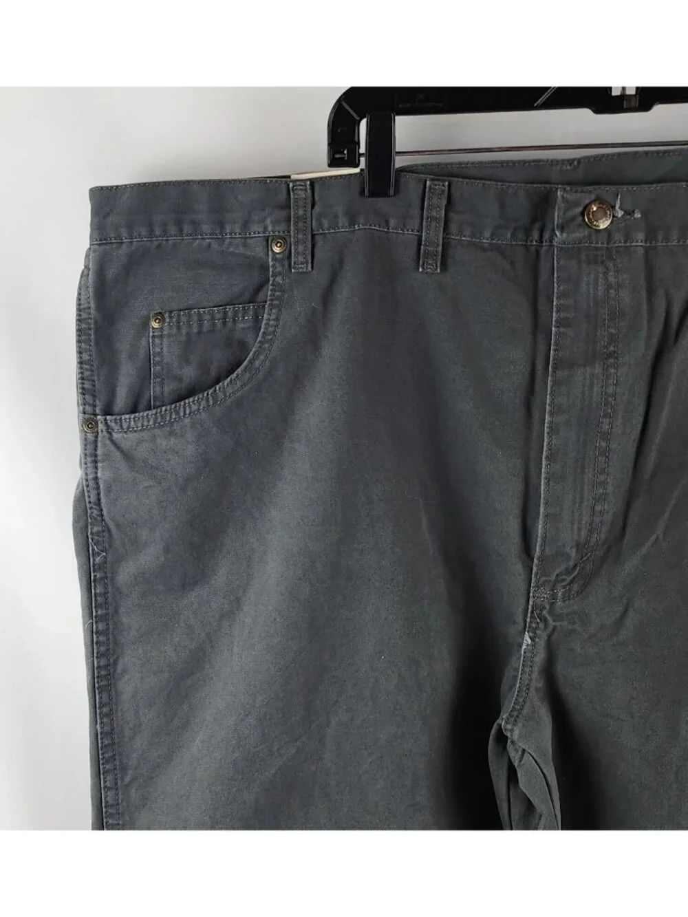 Wrangler Jeans Mens 48x30 RUGGED WEAR Regular Straight Fit Green
